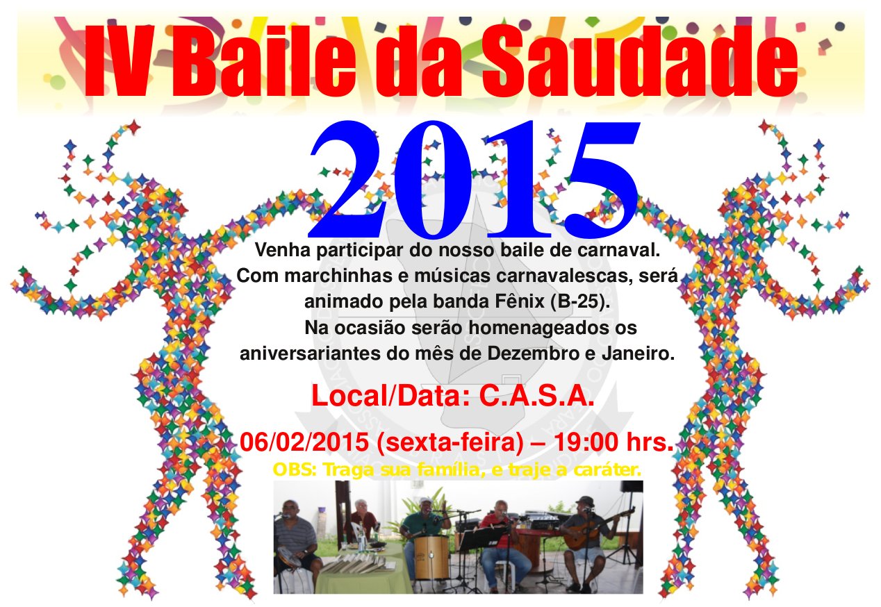 IV CARNAVAL DA SAUDADE